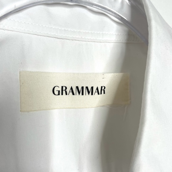 Grammar NYC | The Adverb Shirt White 4 - Picture 4 of 10